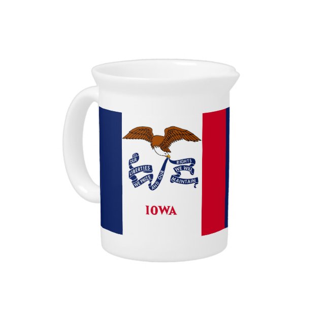 Iowa State Flag Pitcher (Left)