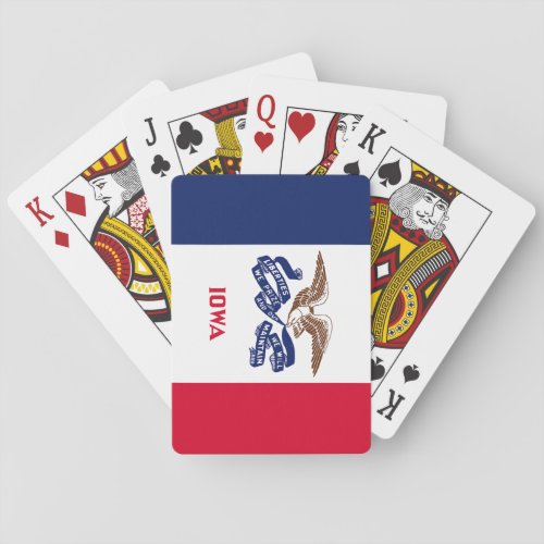 Iowa State Flag Playing Cards