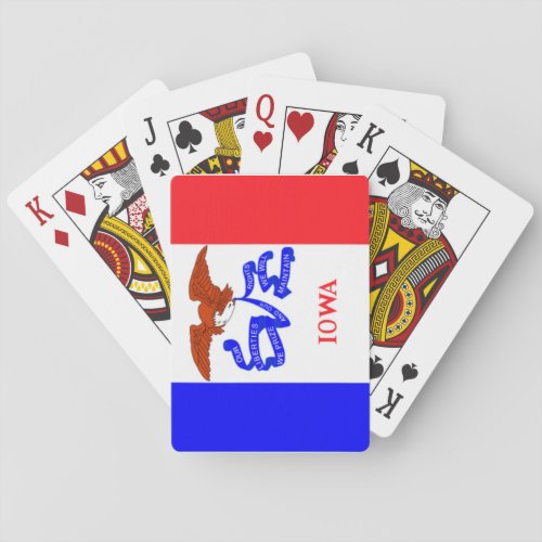 Iowa State Flag Playing Cards