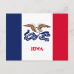 Iowa State Flag Postcard