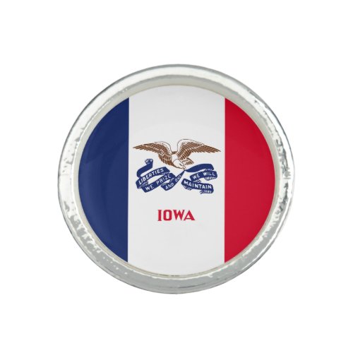 Iowa State Flag Ring