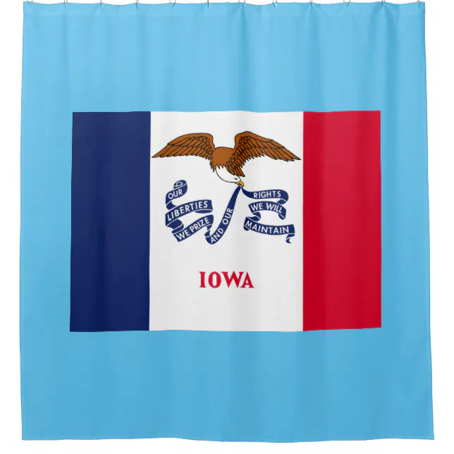 Iowa State Flag Shower Curtain Zazzle