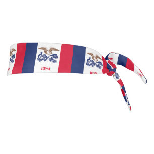 Iowa State Flag Tie Headband