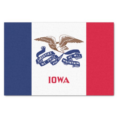 Iowa State Flag Tissue Paper