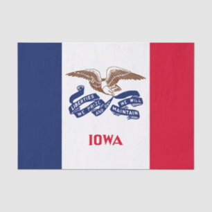 Iowa State Flag Tissue Paper