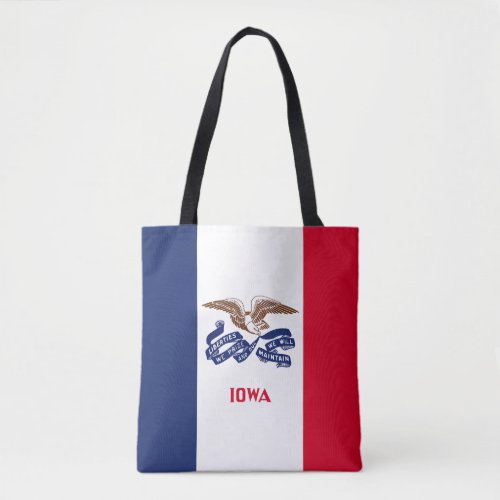 Iowa State Flag Tote Bag