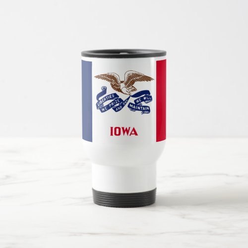Iowa State Flag Travel Mug