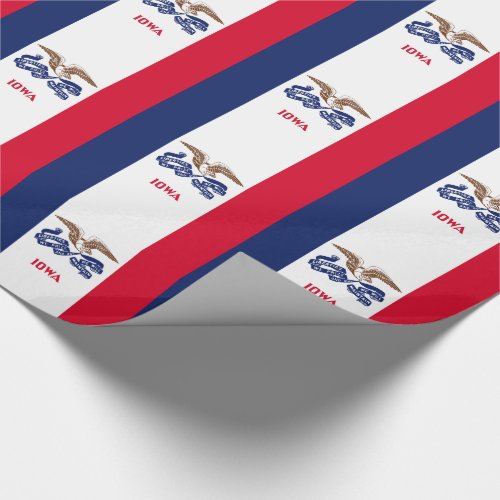 Iowa State Flag Wrapping Paper