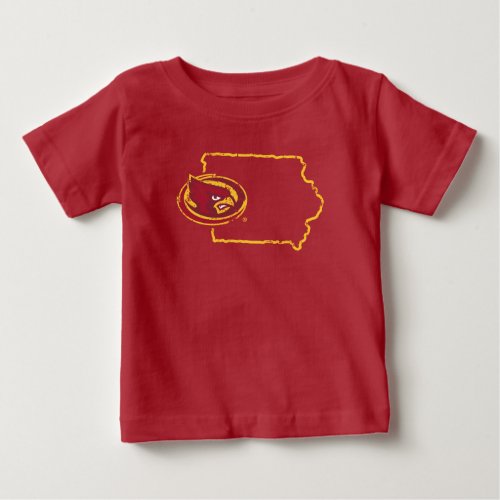 Iowa State Logo Distressed Baby T_Shirt