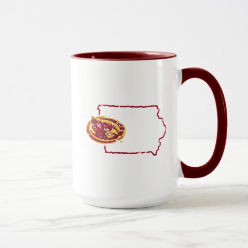 Iowa State Logo Distressed Mug