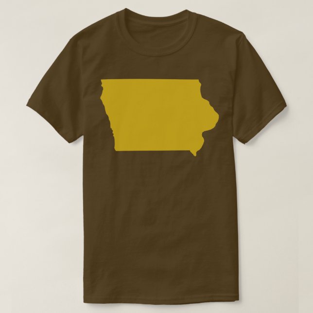 Iowa state map TShirt (Design Front)