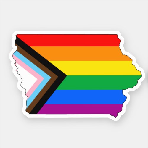 Iowa State Pride LGBTQ Progress Pride Sticker