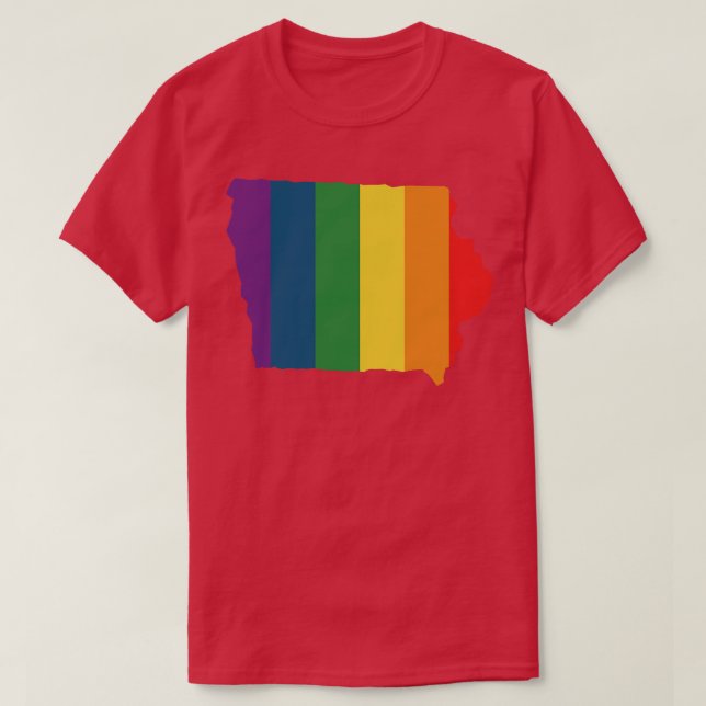 Iowa State Rainbow TShirt (Design Front)