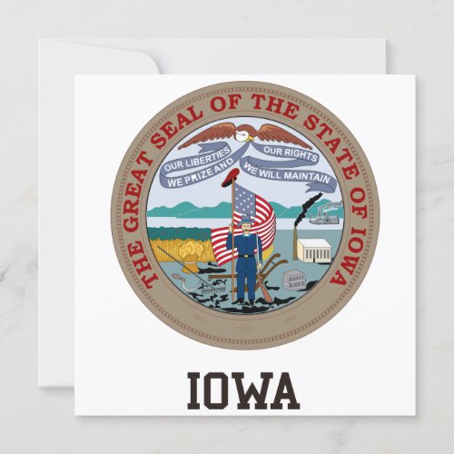 Iowa State Seal Invitation