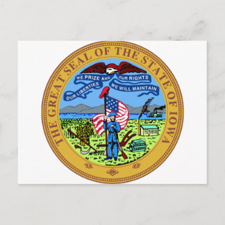 Iowa State Seal Postcard