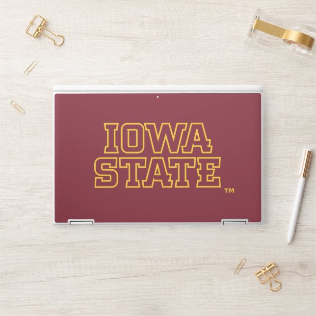 Iowa State University | Block Design HP Laptop Skin (Desk)
