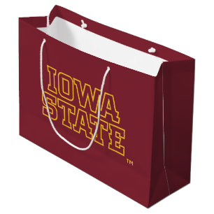 Iowa State University Block Design Large Gift Bag