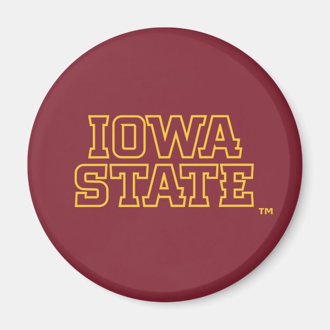 Iowa State University | Block Design Magnet (Front)