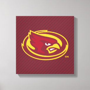 Iowa State University   Carbon Fiber Pattern Canvas Print