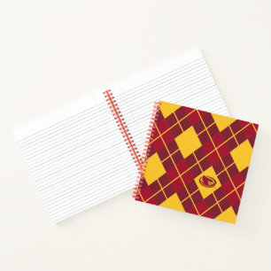 Iowa State University   Cardinal Argyle Pattern Notebook