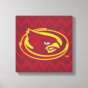 Iowa State University   Chevron Pattern Canvas Print