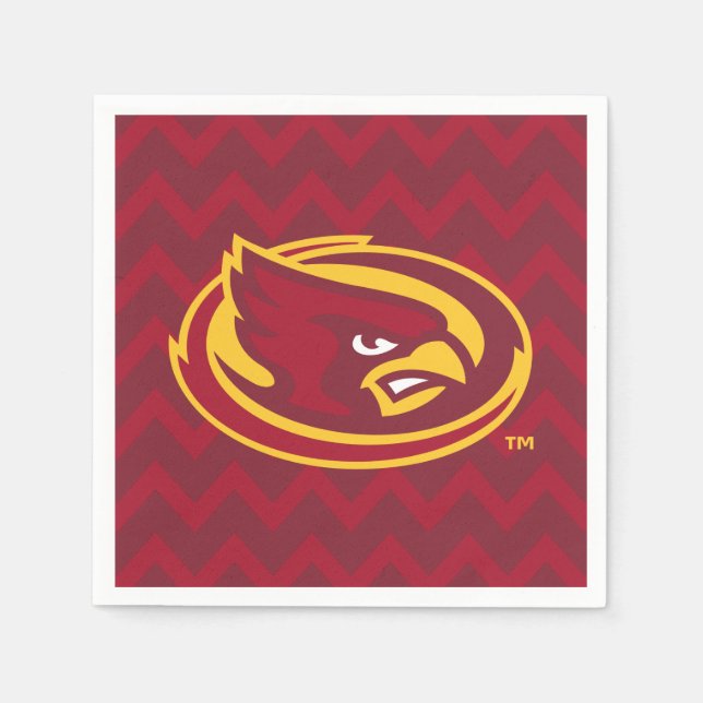 Iowa State University | Chevron Pattern Napkins (Front)