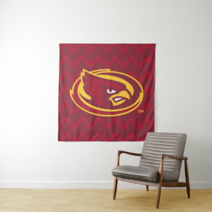 Iowa State University Chevron Pattern Tapestry