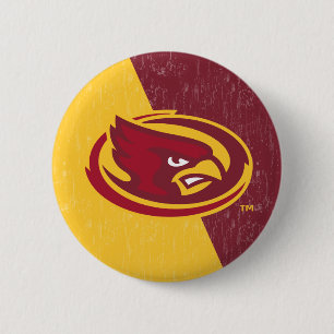 Iowa State University   Distressed Block Design Button