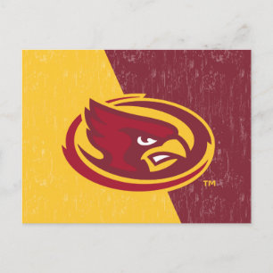 Iowa State University   Distressed Block Design Postcard