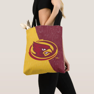 Iowa State University Distressed Block Design Tote Bag