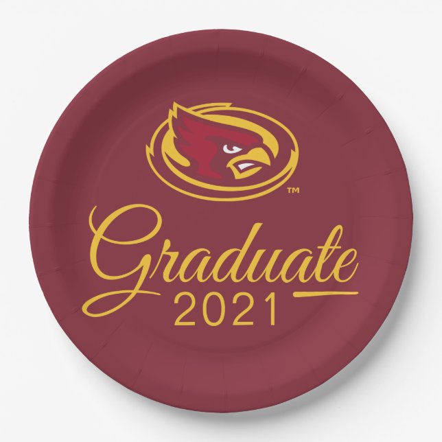 Iowa State University Graduate Paper Plates (Front)