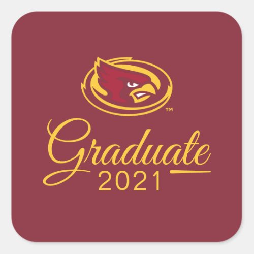 Iowa State University Graduate Square Sticker