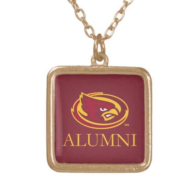 Iowa State University | Iowa Alumni Gold Plated Necklace (Front)