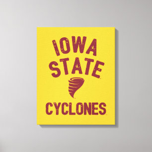 Iowa State University   Iowa Cyclone Distressed Canvas Print