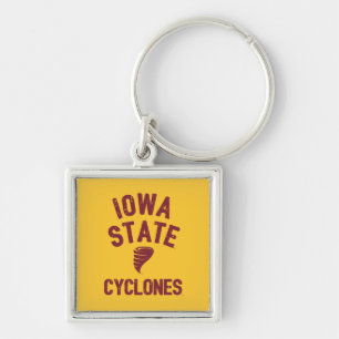 Iowa State University Iowa Cyclone Distressed Keychain