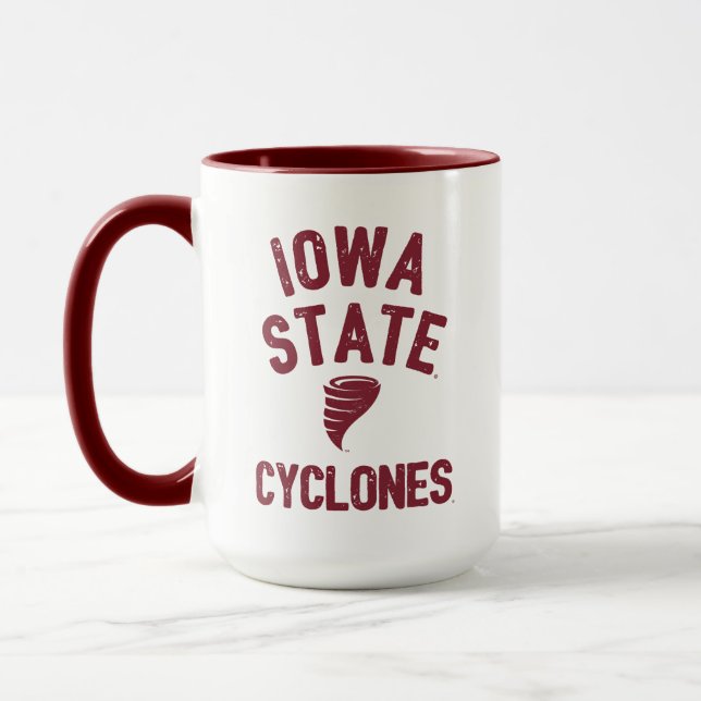 Iowa State University | Iowa Cyclone Distressed Mug (Left)