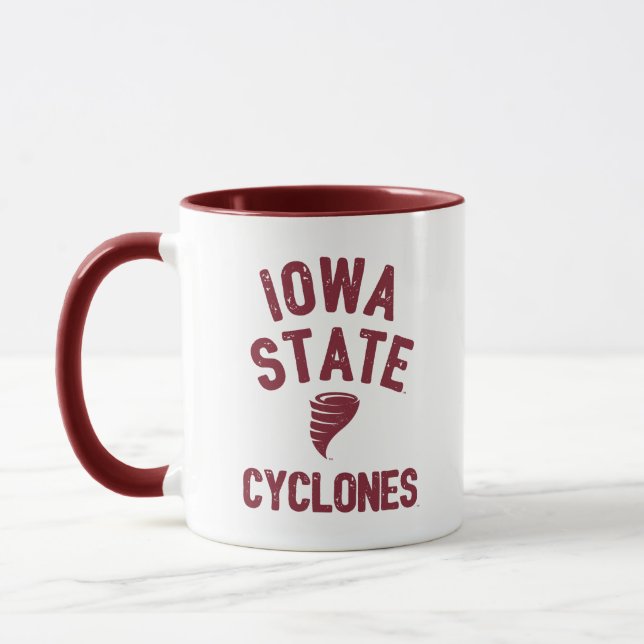 Iowa State University | Iowa Cyclone Distressed Mug (Left)