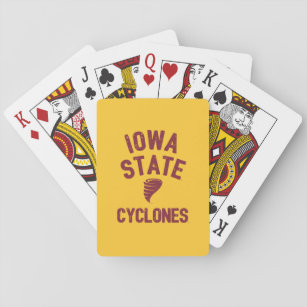 Iowa State University   Iowa Cyclone Distressed Playing Cards