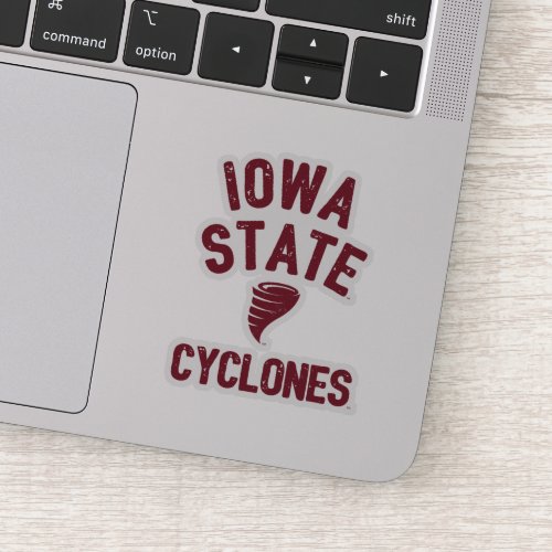 Iowa State University  Iowa Cyclone Distressed Sticker