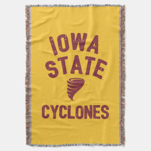Iowa State University Iowa Cyclone Distressed Throw Blanket