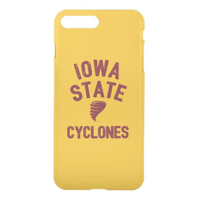 Iowa State University | Iowa Cyclone Distressed Uncommon iPhone Case (Back)