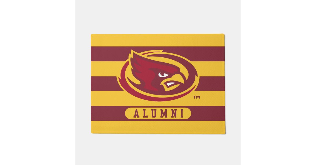 Iowa State University Iowa Logo Alumni Stripes Doormat Zazzle