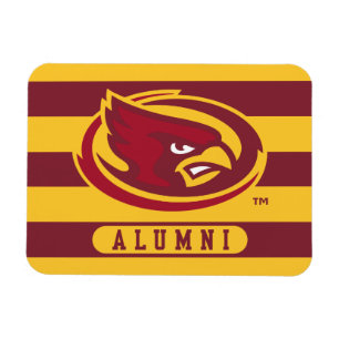 Iowa State University Iowa Logo Alumni Stripes Magnet