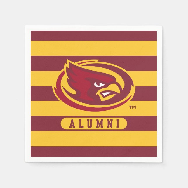 Iowa State University | Iowa Logo Alumni Stripes Napkins (Front)