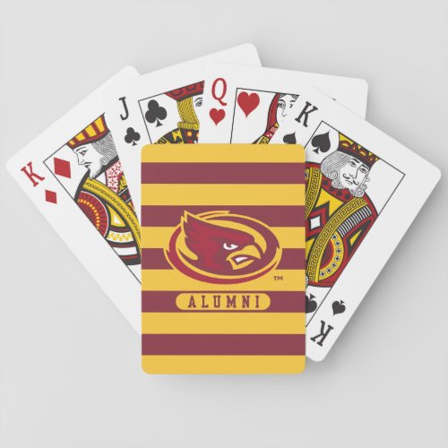 Iowa State University  Iowa Logo Alumni Stripes Playing Cards