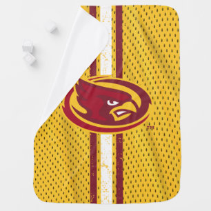 Iowa State University Iowa Logo Jersey Pattern Baby Blanket