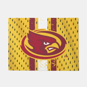 Iowa State University   Iowa Logo Jersey Pattern Doormat