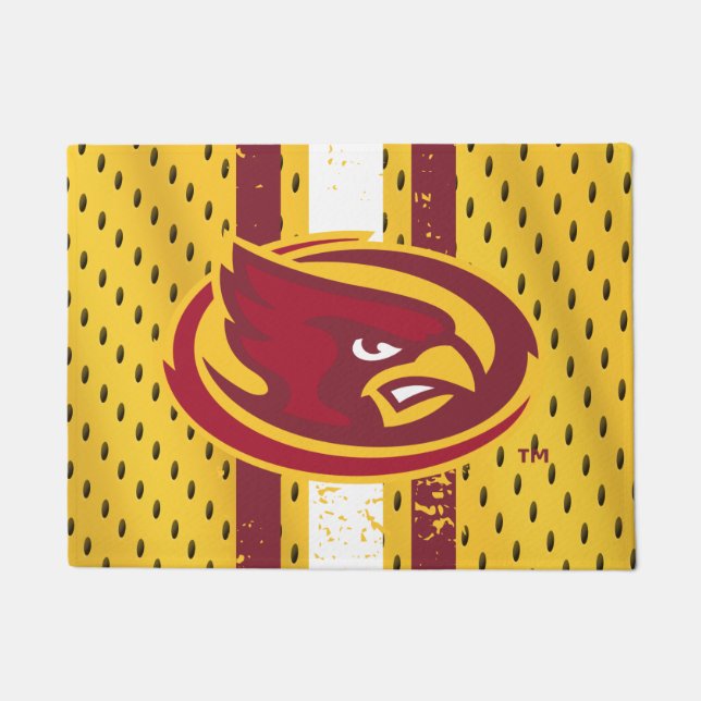 Iowa State University | Iowa Logo Jersey Pattern Doormat (Front)