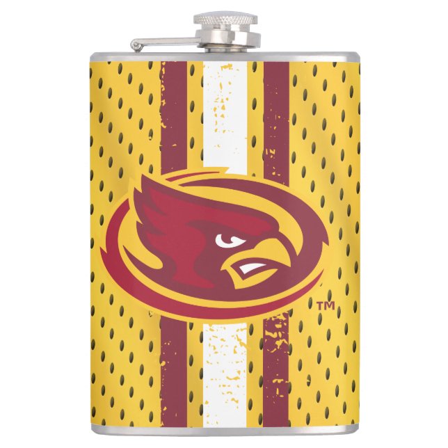 Iowa State University | Iowa Logo Jersey Pattern Flask (Front)