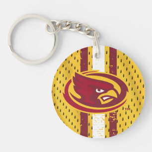 Iowa State University Iowa Logo Jersey Pattern Keychain